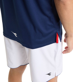 Мужское поло теннисное Diadora SS Core Polo - saltire navy