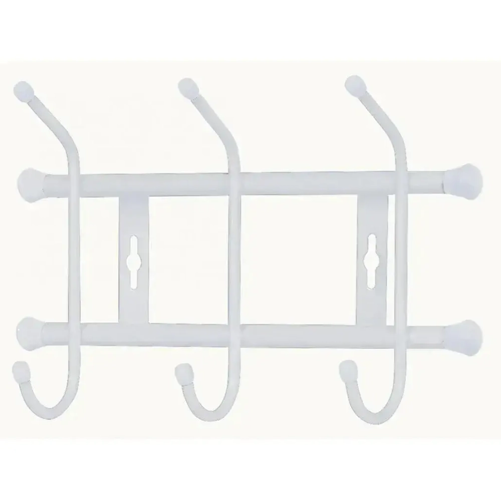 Вешалка настенная 3 крючка, 285, Матовый серый, ВН3/МС