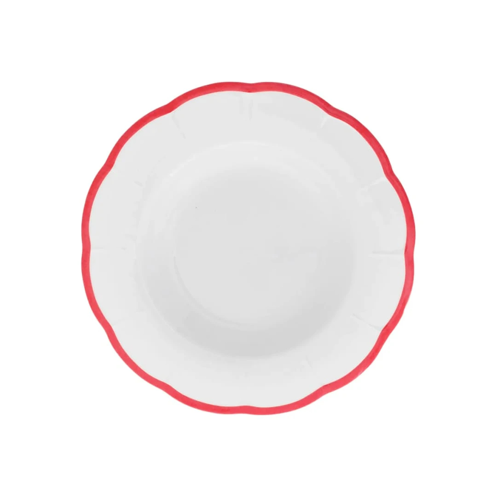 BITOSSI HOME Тарелка для фруктов Red Rim 20,9см