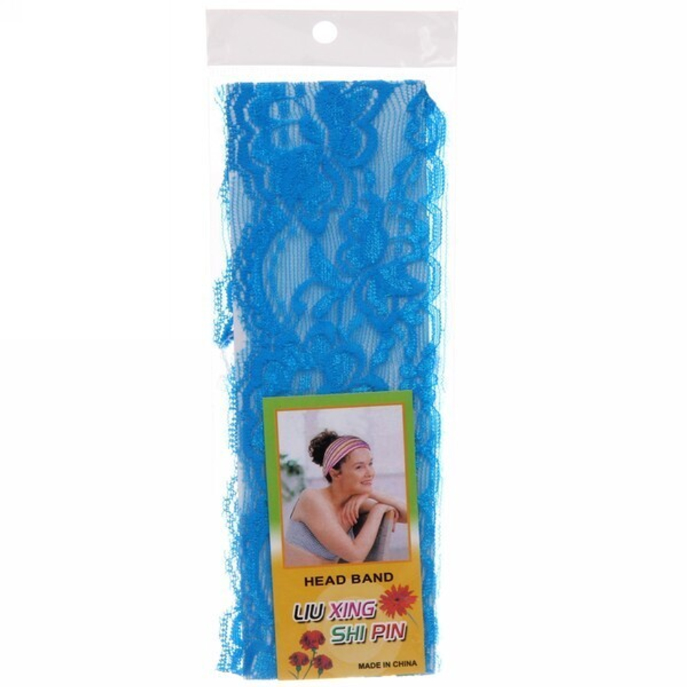 Повязка на голову «Lady - Ажурная», 6 цветов, 7*20см