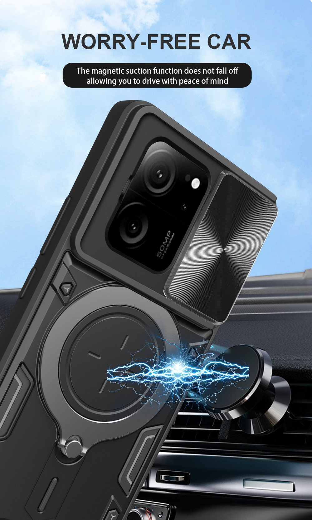 Чехол с кольцом Big Ring Case для Xiaomi 13T (Pro)