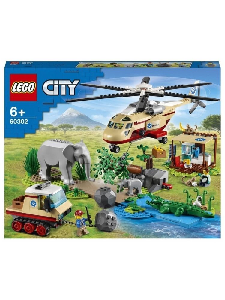 Конструктор LEGO City Stuntz 60302 Операция по спасению зверей