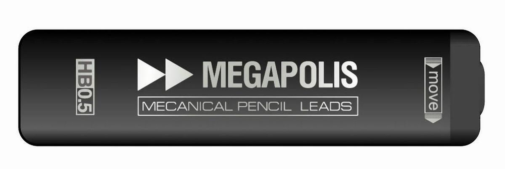Набор 20 гриф. MEGAPOLIS для мех. каранд., 0.5 мм (Erich Krause)