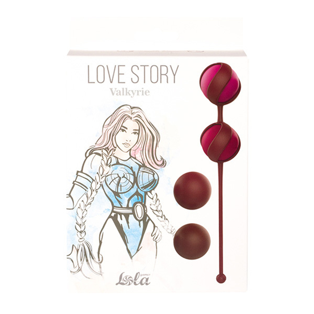 Набор сменных вагинальных шариков Lola Games Love Story Valkyrie Wine Red 3013-02lola