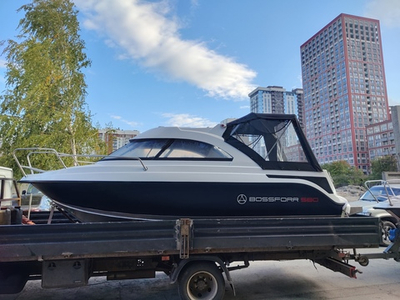 Алюминиевый катер Bossforr (Босфор) 580 HT чёрный