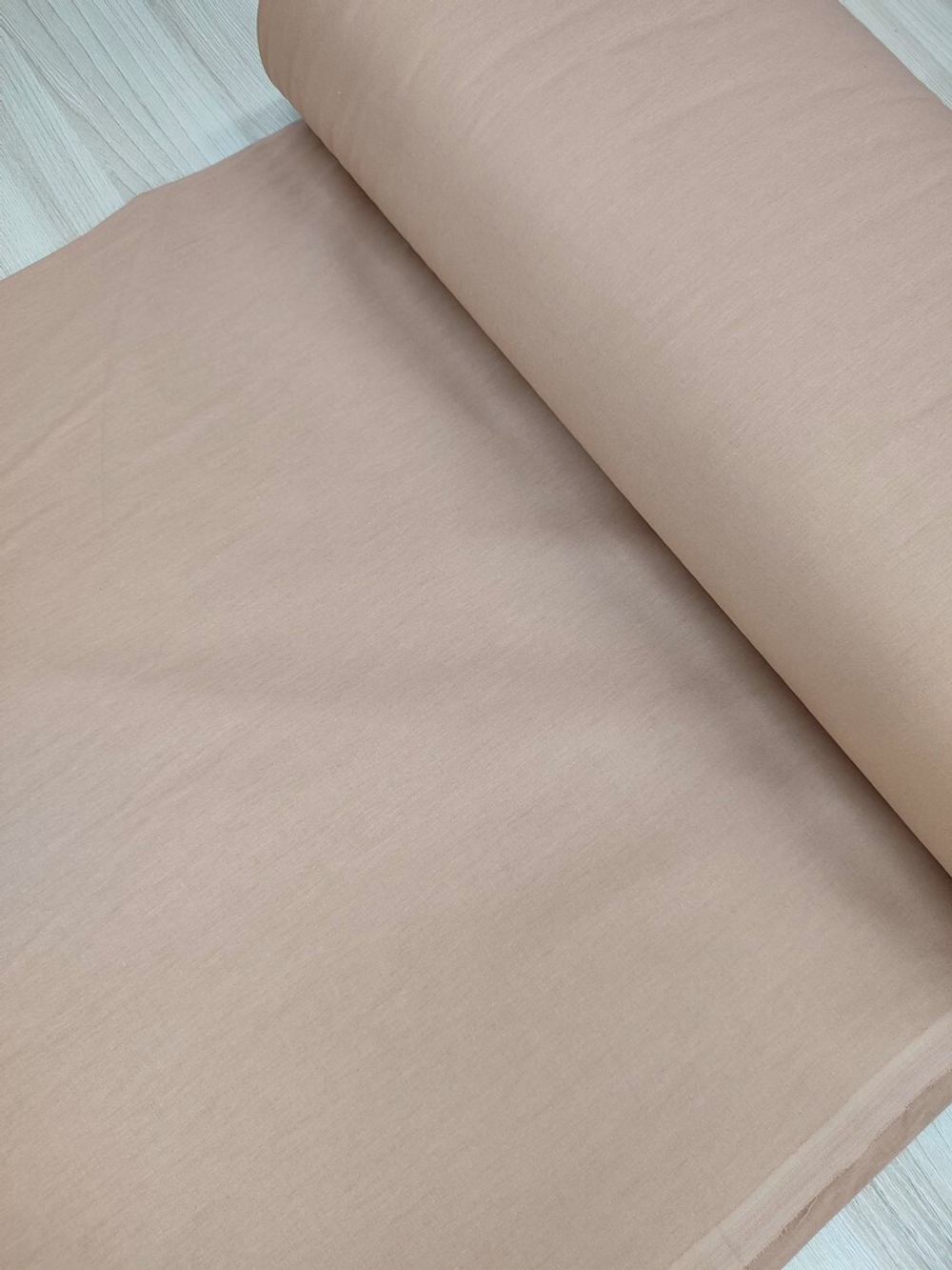 Ткань ранфорс (поплин люкс) однотонный "Крем-брюле"