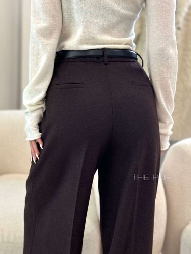 Прямые брюки шоколадного цвета