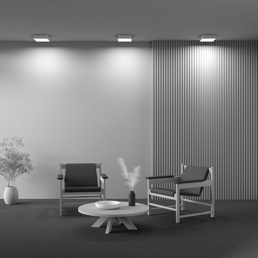 Светильник потолочный светодиодный Maytoni Zon C032CL-24W3K-SQ-W