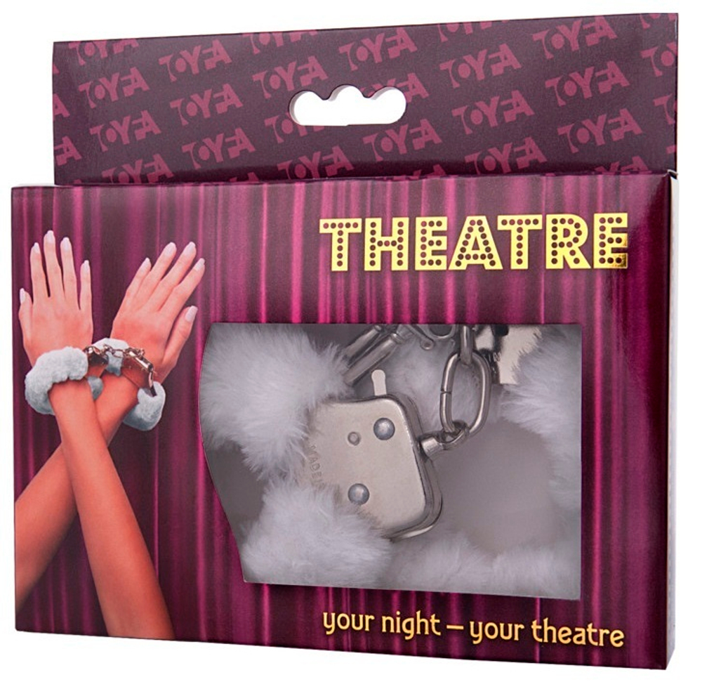 Наручники с мехом белые 6 см