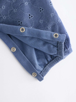 Комбинезон и боди в комплекте для девочки Next Q94-796, Синий, Молочный