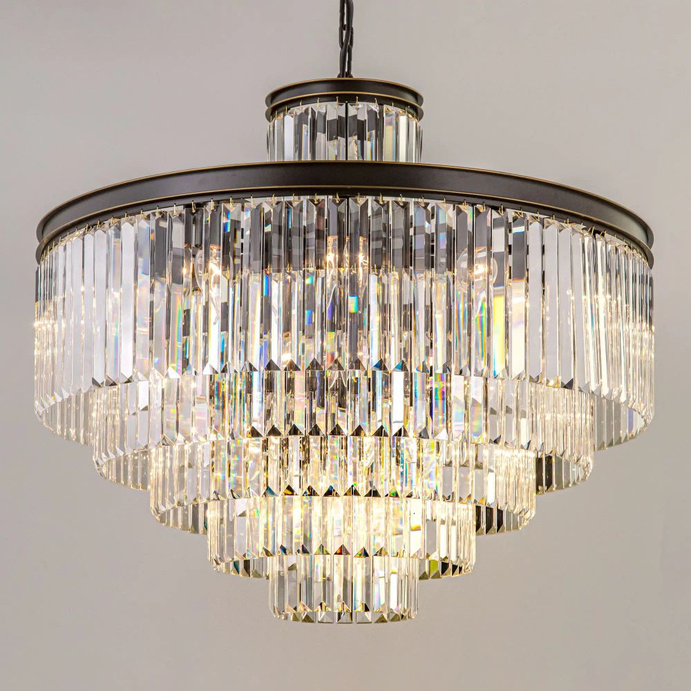 Citilux Мартин CL332151 Люстра хрустальная подвесная Прозрачная