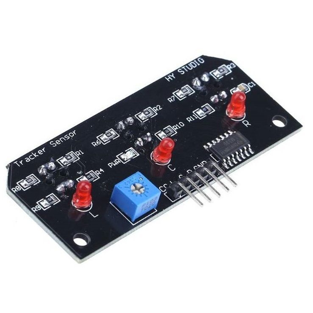 Датчик линии трехканальный на TCRT5000 для Arduino, цифровой