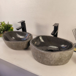 Раковина из речного камня ПАРА! RS-65474 43*29*15 0865