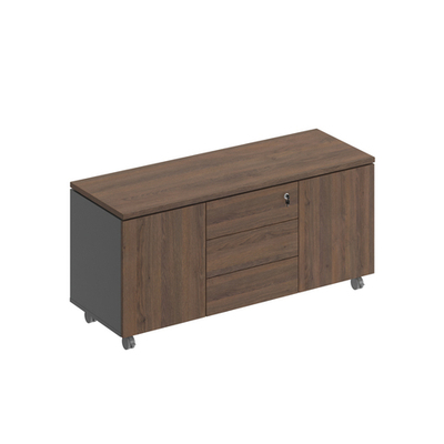 Тумба для оргтехники дуб гладстоун / антрацит премиум / дуб гладстоун