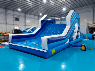 Коммерческая надувная полоса препятствий «Конструктор» 50*4,5*4 м