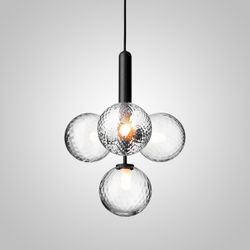 Подвесной светильник RAFFIN 4 Transparent Black