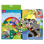 Картина по номерам 20*30см "Счастливый енотик" (Lori)