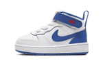 Baby Nike Court Borough Mid 2 high-top sneakers white and blue