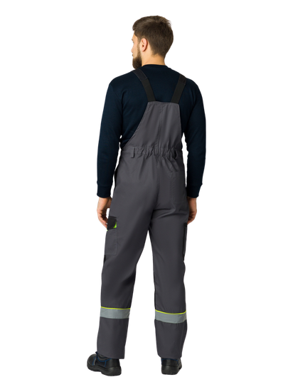 Костюм "Ховард-2" полукомбинезон (т.серый/черный/лимон)