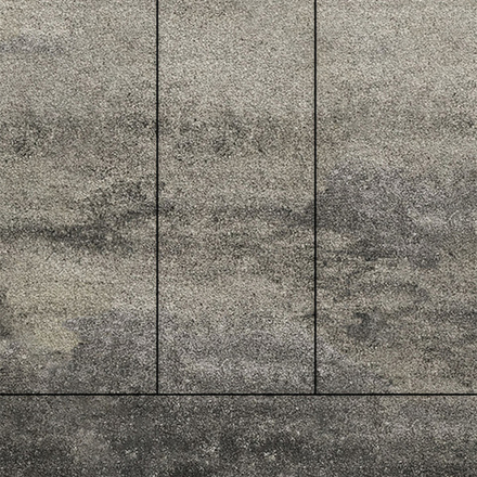 Тротуарная плитка ПРЯМОУГОЛЬНИК 900х300 мм - Листопад гранит Антрацит