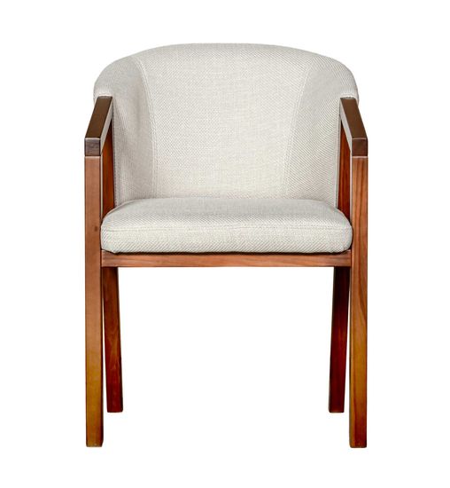 Стул Fly старинный орех, ткань VT Florida cream