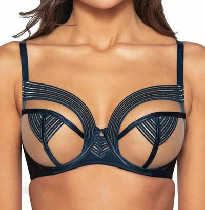 Бюстгальтер Louna с чашками на косточках (Размер: 75C) (Цвет: темно-синий)