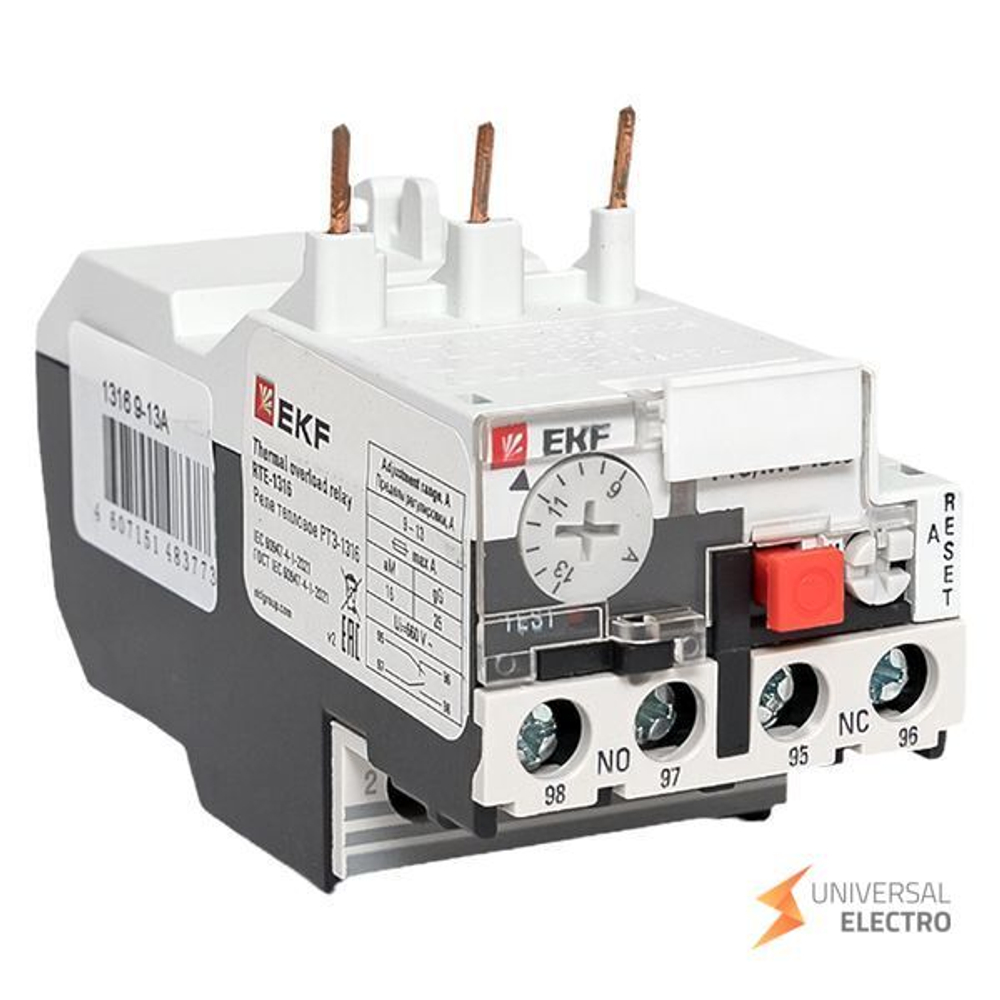 Реле тепловое РТЭ-1316 9-13А EKF PROxima