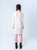 Платье-туника из органзы "Лебедь". Белое