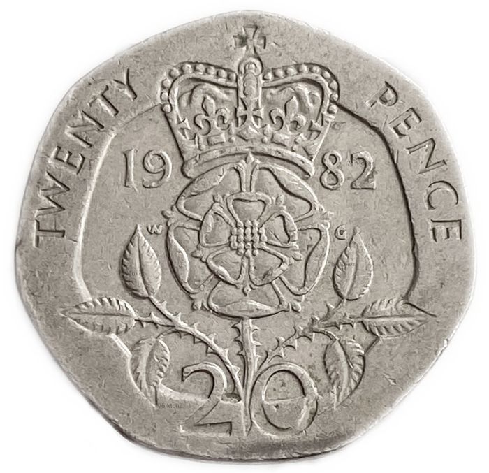 20 пенсов 1982 Великобритания