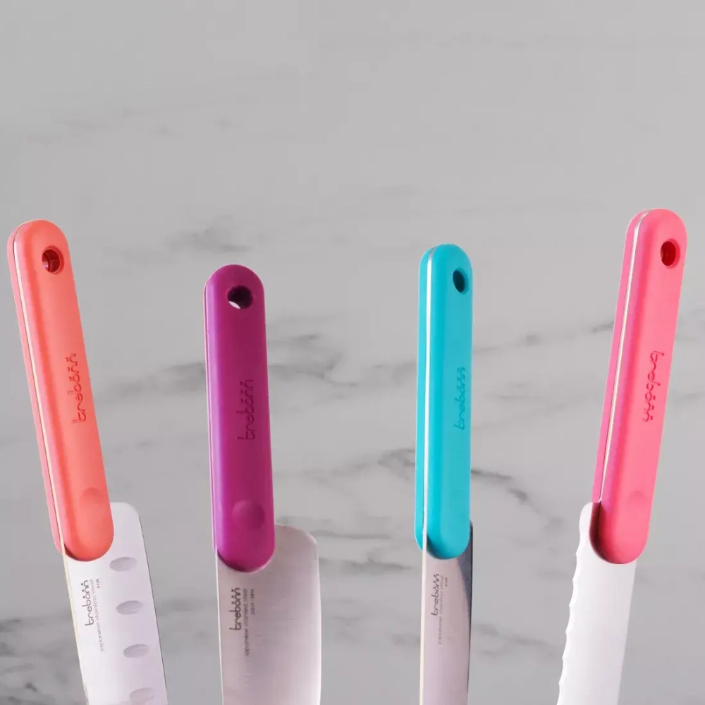 Нож кухонный Сантоку 18см Trebonn Chopping boards and Knives оранжевый