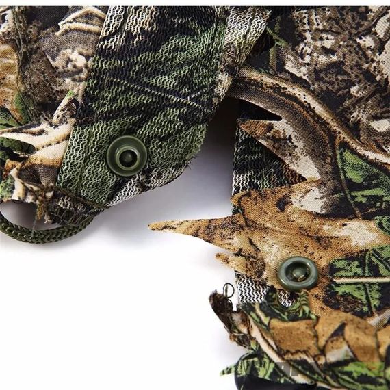 Маскировочный костюм снайпера с бионическими листьями, осень