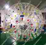 Гидро/аква зорб ТПУ с цветными держателями, 2 сидения, 3 м.