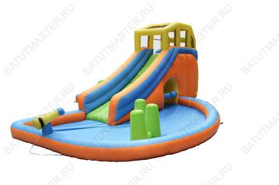 Батут для детей на дачу "Тихая гавань" 5*4*2,6 м