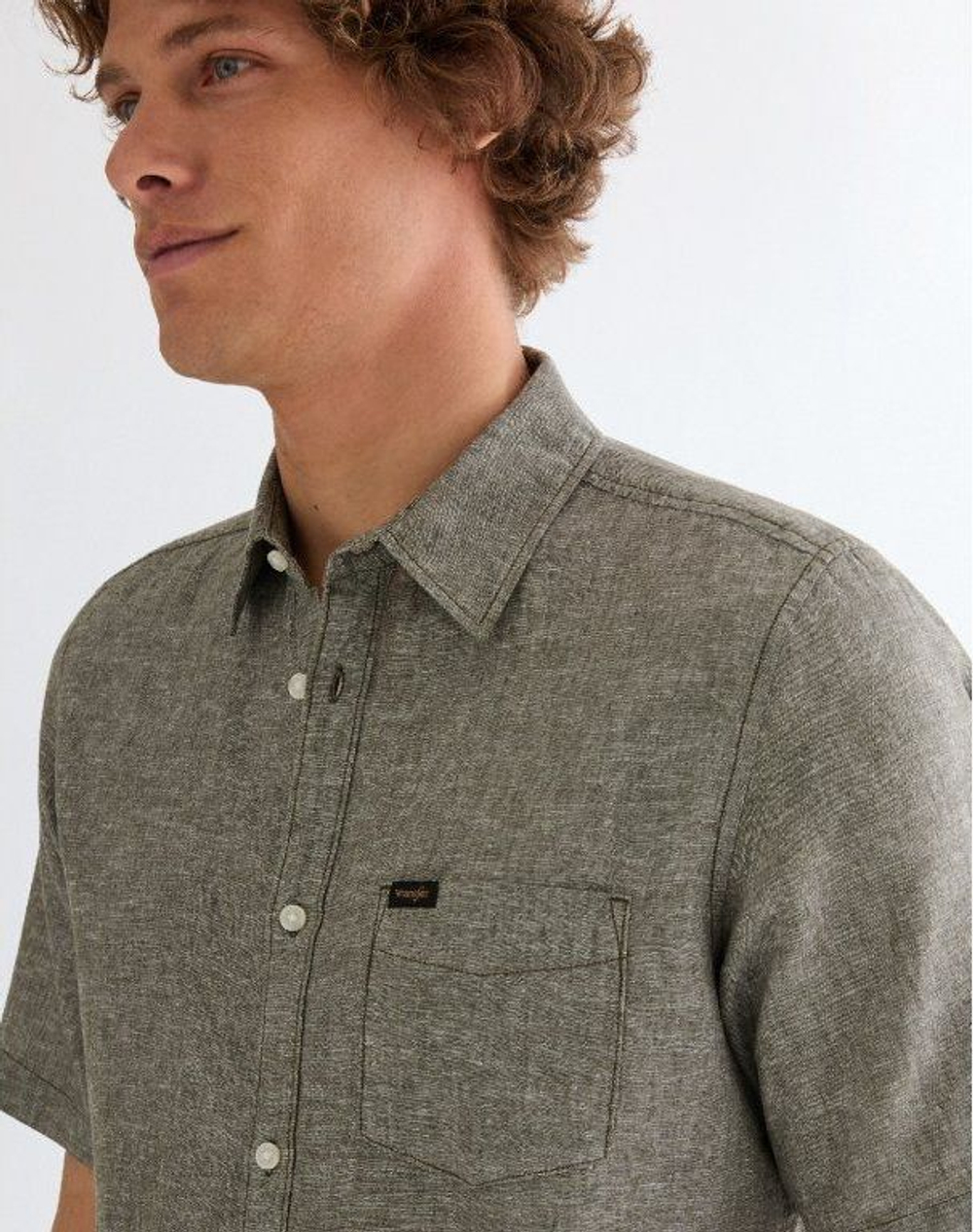 Рубашка мужская WRANGLER SS 1 PKT SHIRT DEEP DEPTHS
