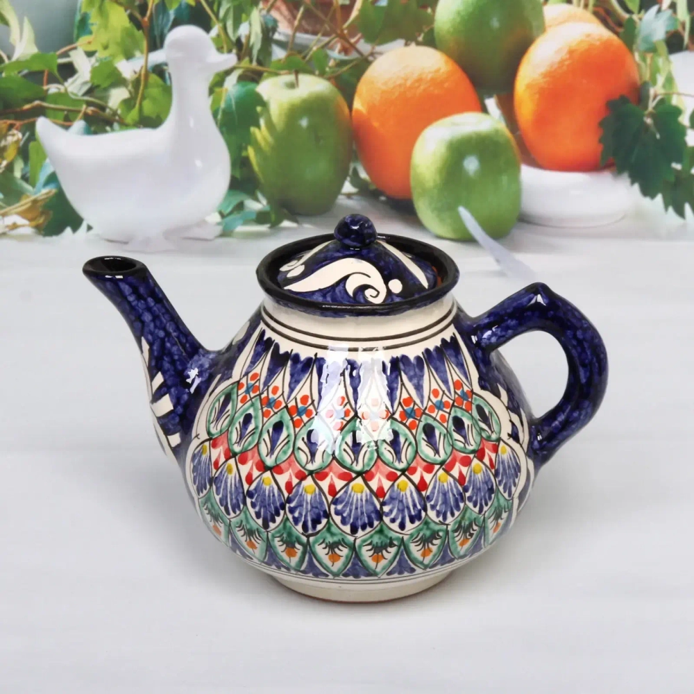 Чайник 2л синий Риштанская Керамика