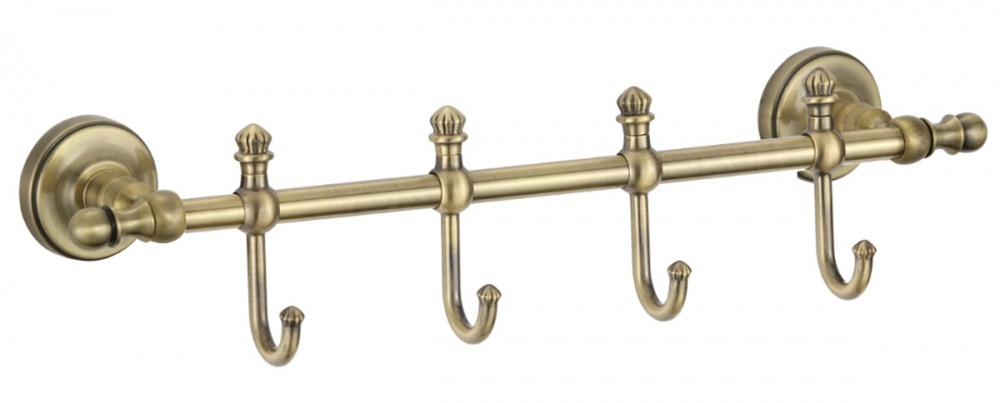 31074-D П/держатель 4 крючка (БРОНЗА) GANZER (10/1шт)