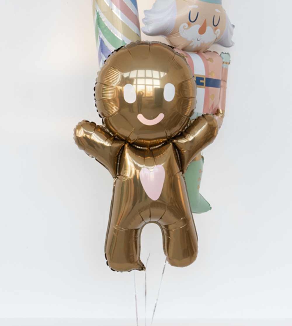 ПД Шар фигура "Пряничный человечек" 34"/86 х 23"/58 см (БГ-30)  Изображение5