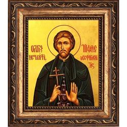Тимофей Есфигменский, Адрианопольский, преподобномученик. Икона на холсте.