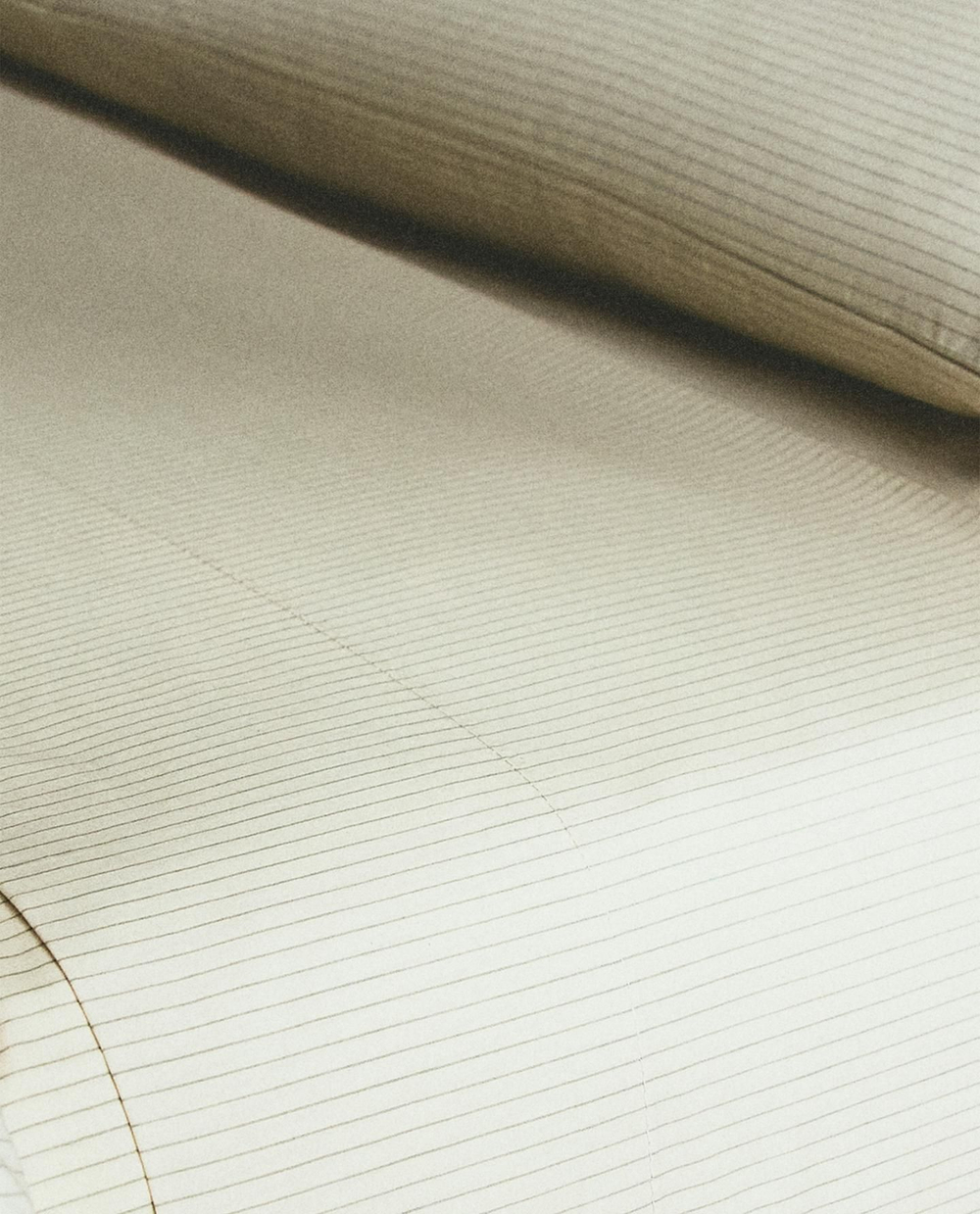 Zara Home - Полосатая простыня, белый, 270x280 см