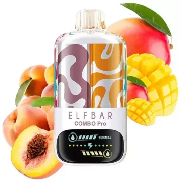 ELFBAR Combo Pro 30000 – Peach / Triple Mango (5% nic)