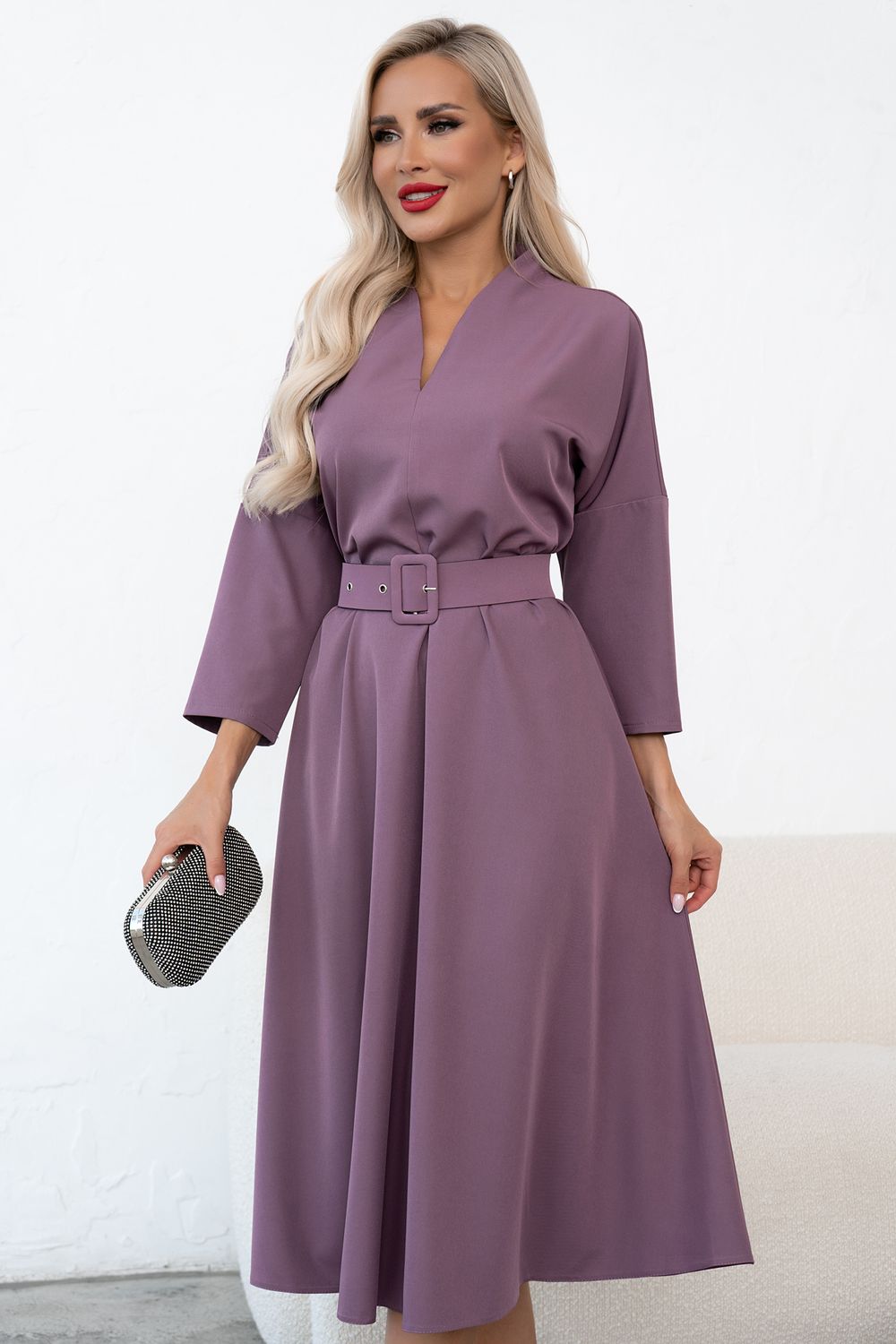 Платье Турин (сливовый)-46р-р Р11-1222 Nikol