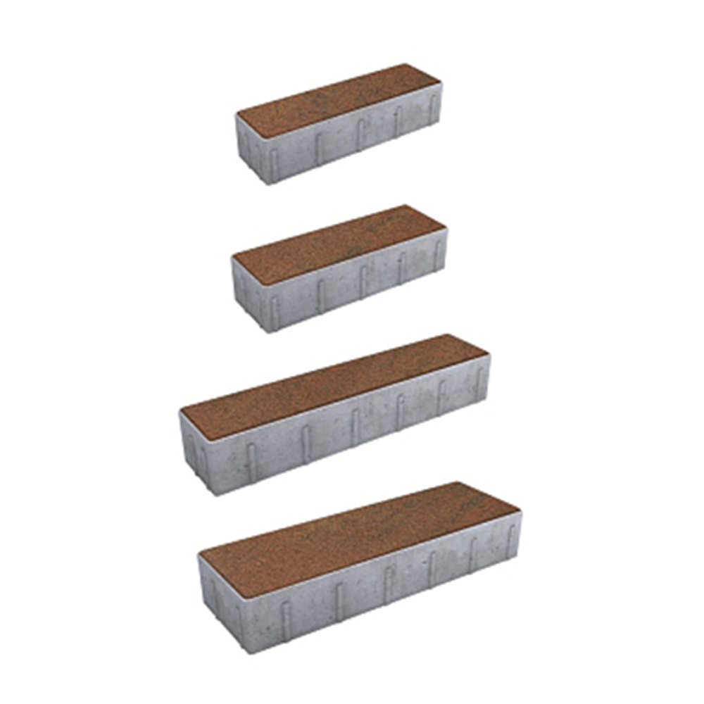 Тротуарная плитка ПАРКЕТ - Листопад гранит Арабская ночь, комплект из 4 видов плит