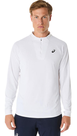 Теннисная футболка Asics Match Long Sleeve 1/2 Zip - brilliant white