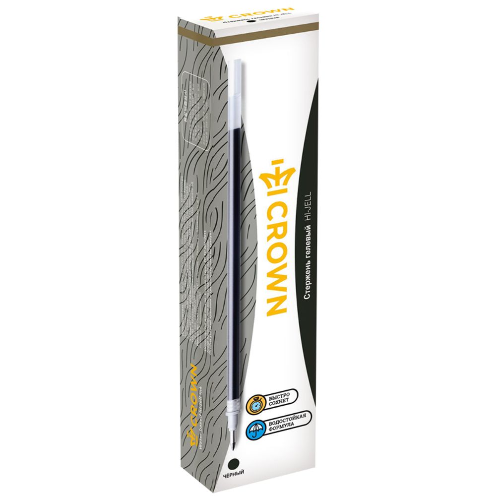 Стержень гелевый Crown "Hi-Jell" зеленый, 138мм, 0,5мм