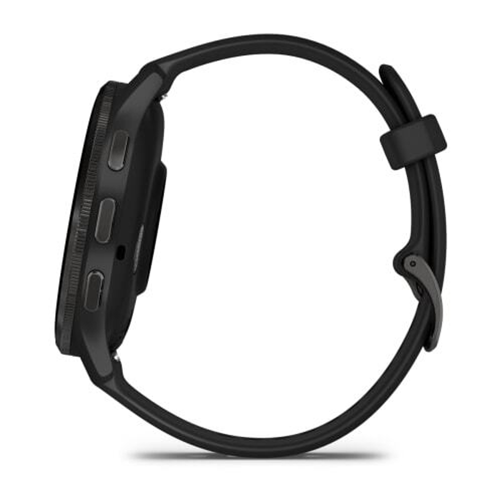 Часы Garmin Venu 3 с серым безелем, черный ремешок, 010-02784-01