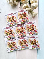 Открытки с шоколадом детям на 8 марта со скретч-наклейкой