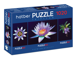 Пазл Hatber "Душа цветка", 1020 деталей , 1020П32_20930, картонная основа, от 12 лет