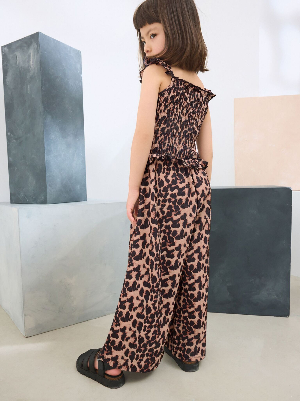 Комбинезон летний для девочки Next AH9-724, Коричневый