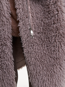 Шуба чебурашка из шерсти, SilverFox (арт. 969)