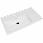 Тумба напольная BRIZ Элен классик 80 см, белый глянец, под раковину Фостер